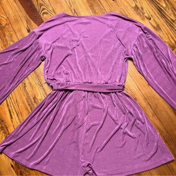 Princess Polly Babydoll Holiday Purple Strike It Up Romper in size 12 - Picture 6 of 12